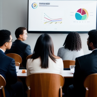 A diverse group of people engaged in a presentation