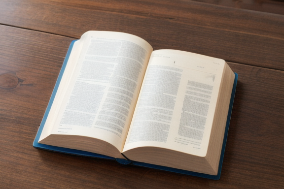 An open book on a wooden table