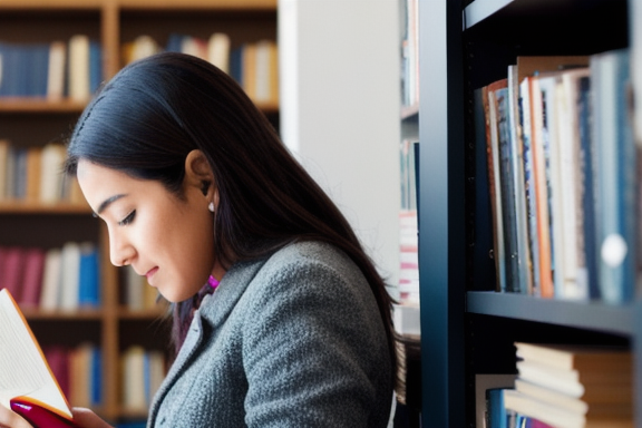 Person reading a book