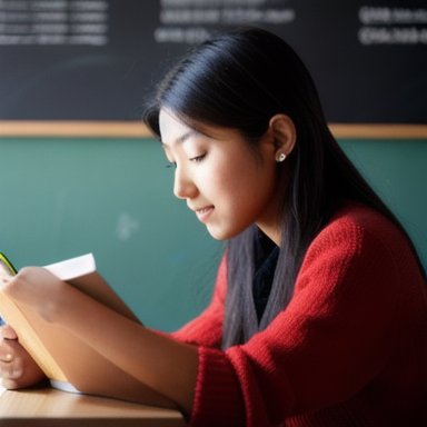 Group of international students studying together